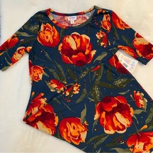 Lularoe Julia Dress, size XS, Floral Print, NWT
